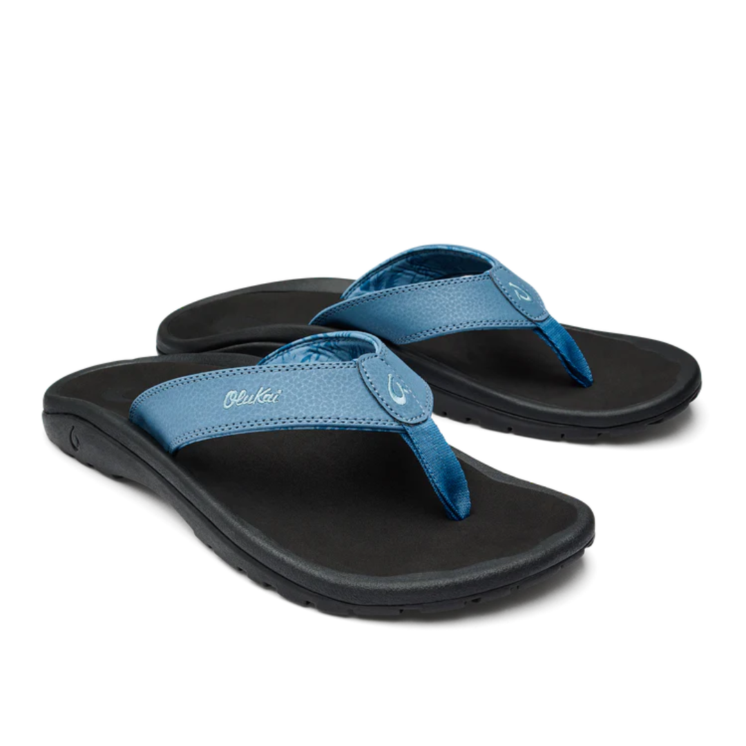 Olukai Ohana Flip Flops - Vintage Blue/Black