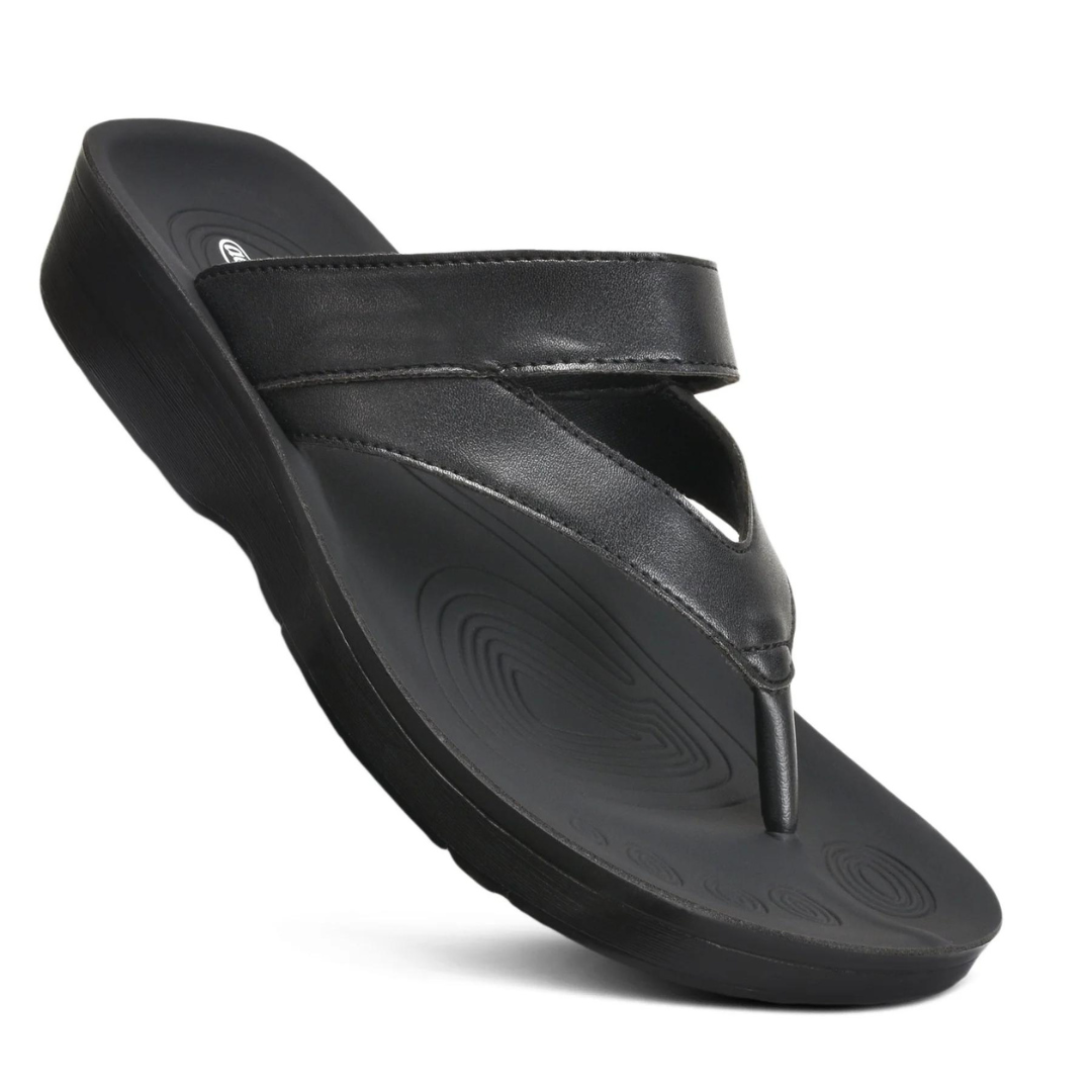 Aerothotic Glen Walking Sandals - Black
