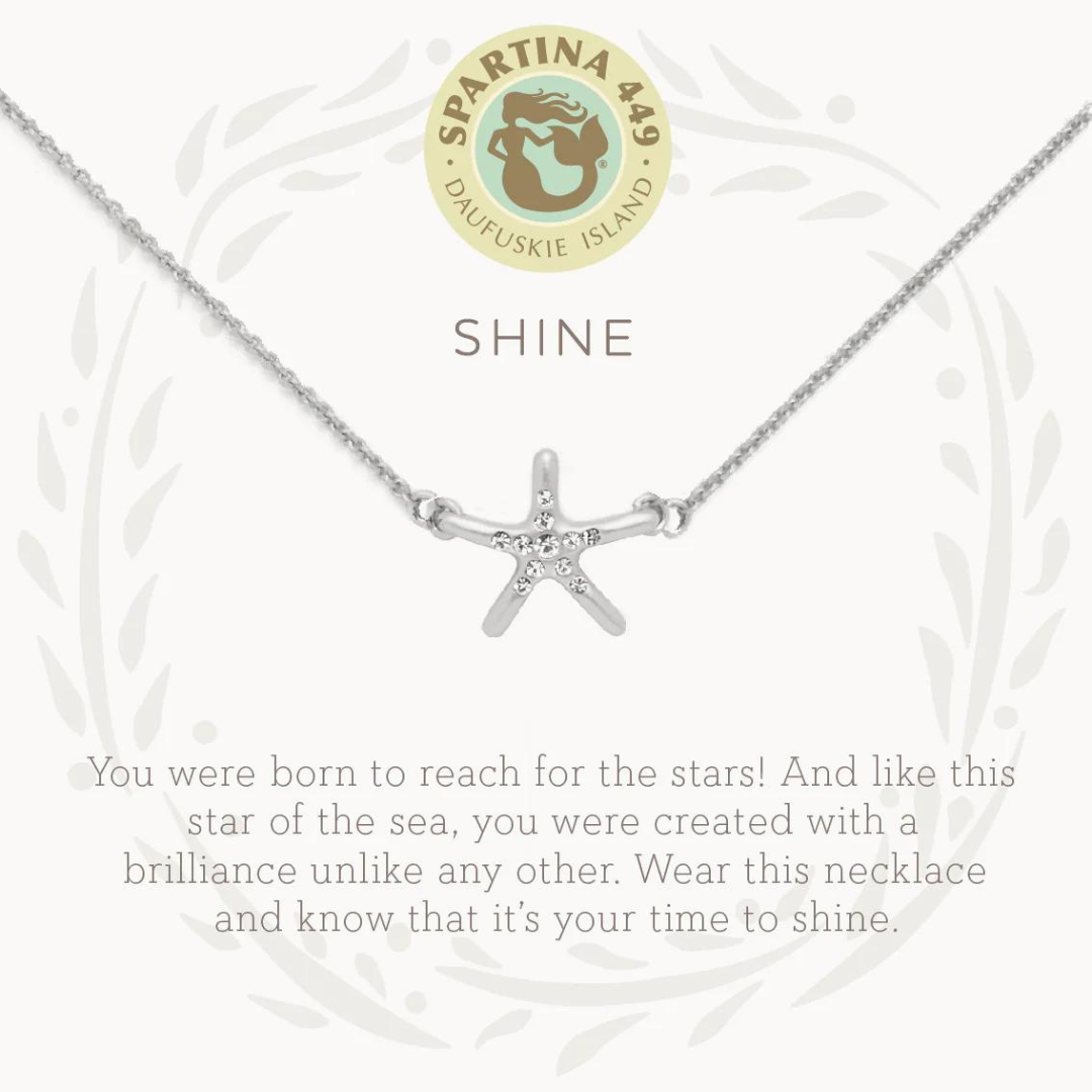 Spartina Sea La Vie Shine Starfish Necklace
