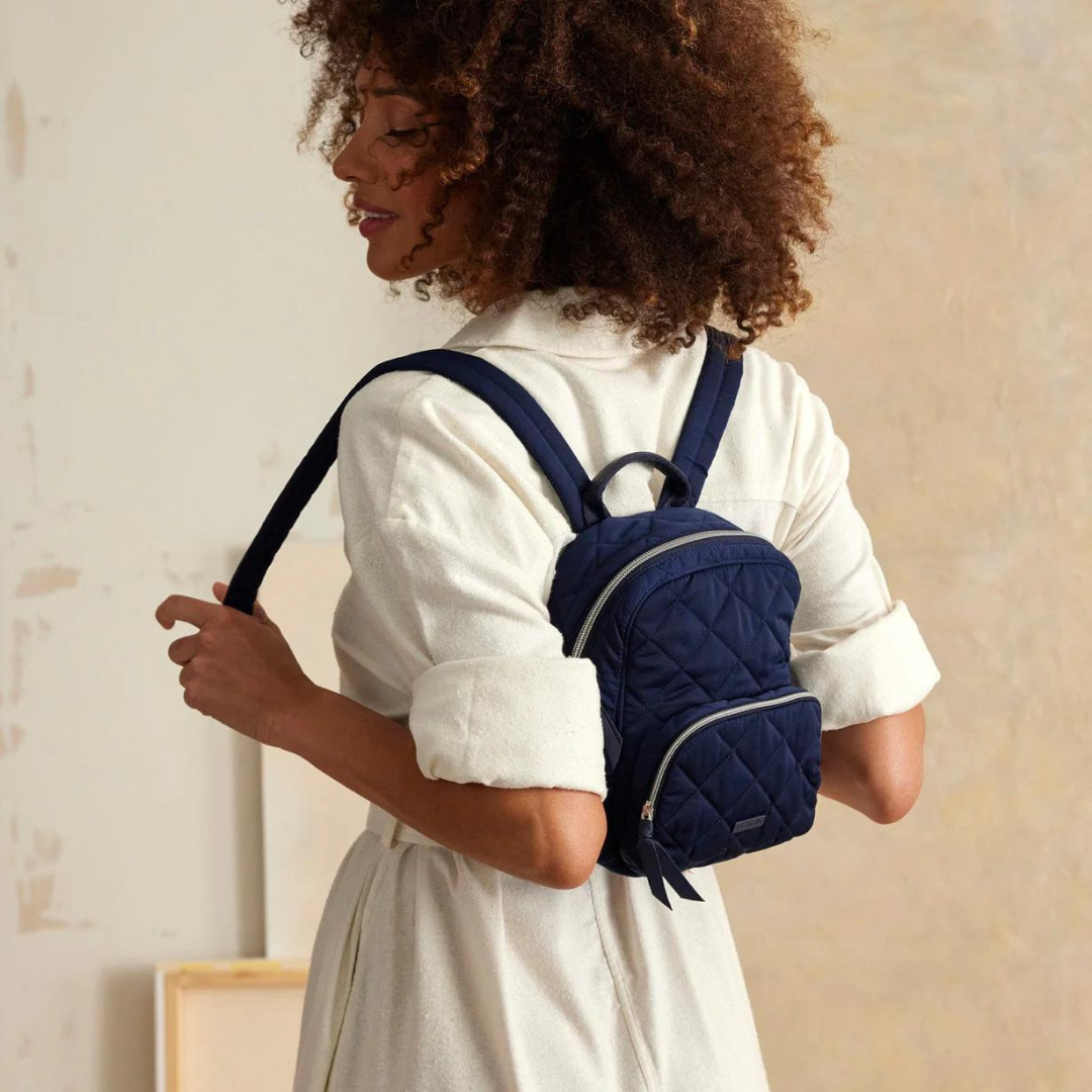 Vera Bradley Mini Backpack- Classic Navy