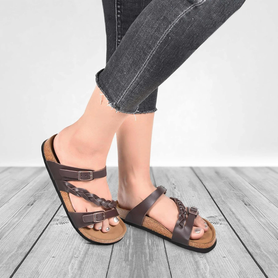 Aerothotic Viking Strappy Sandals - Brown