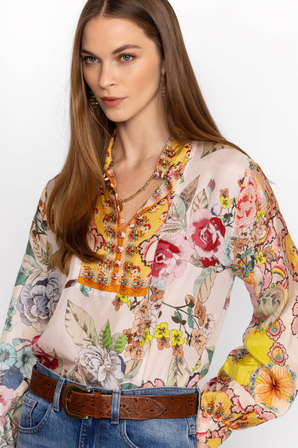 Johnny Was Rossy Abby Blouse - Multi