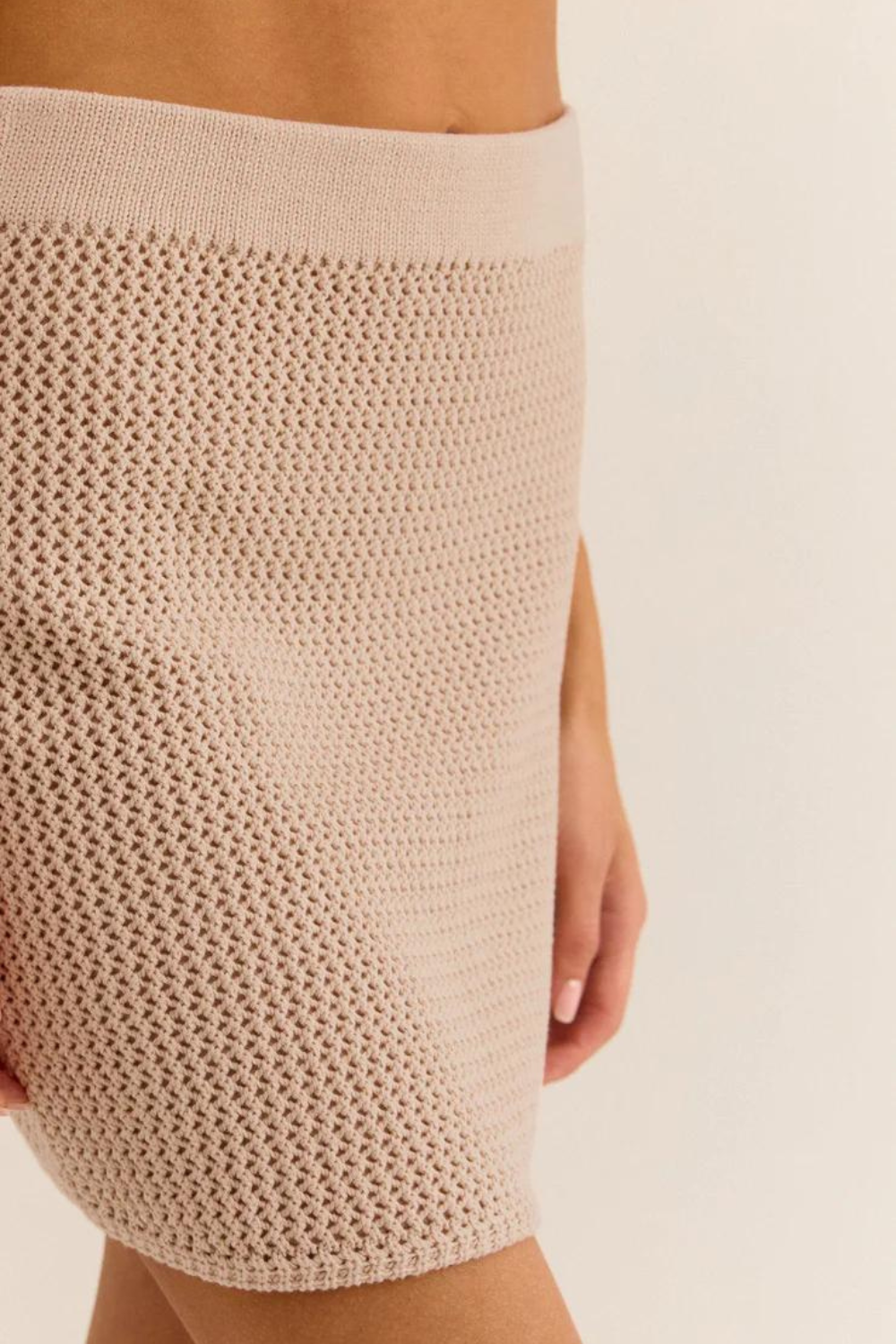 Z Supply Carlita Crochet Mini Skirt - Natural