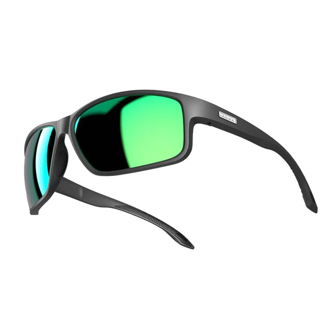 Rheos Nautical Eyewear: Eddies Sunglasses - Gunmetal/Emerald