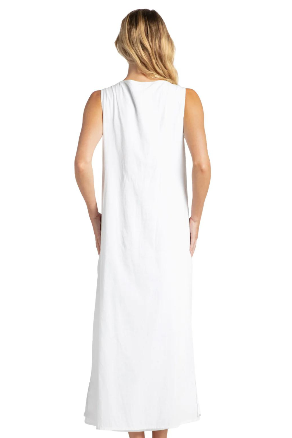 Cabana Life Side Slit Maxi Dress - White