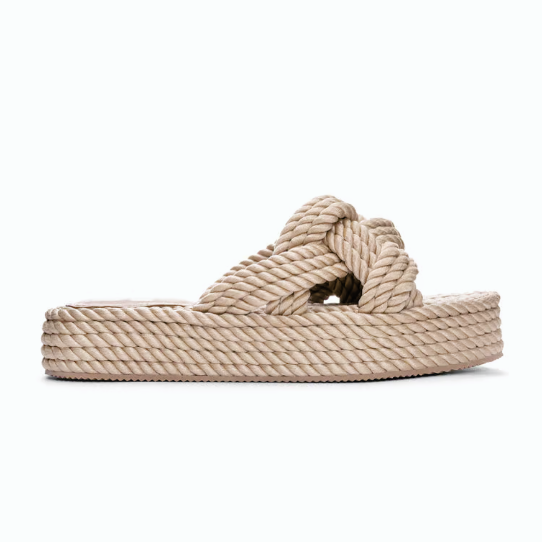 Chinese Laundry Knotty Rope Casual Sandal - Natural