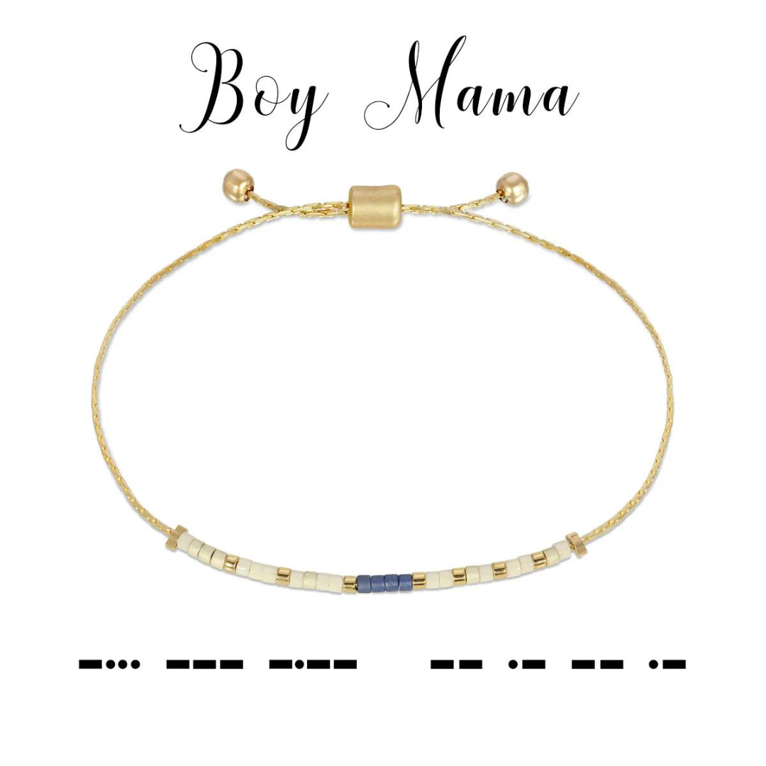Dot & Dash Morse Code Bracelet - Boy Mama
