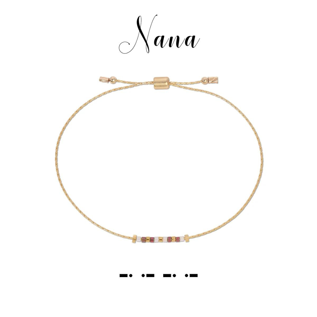 Dot & Dash Morse Code Bracelet - Nana