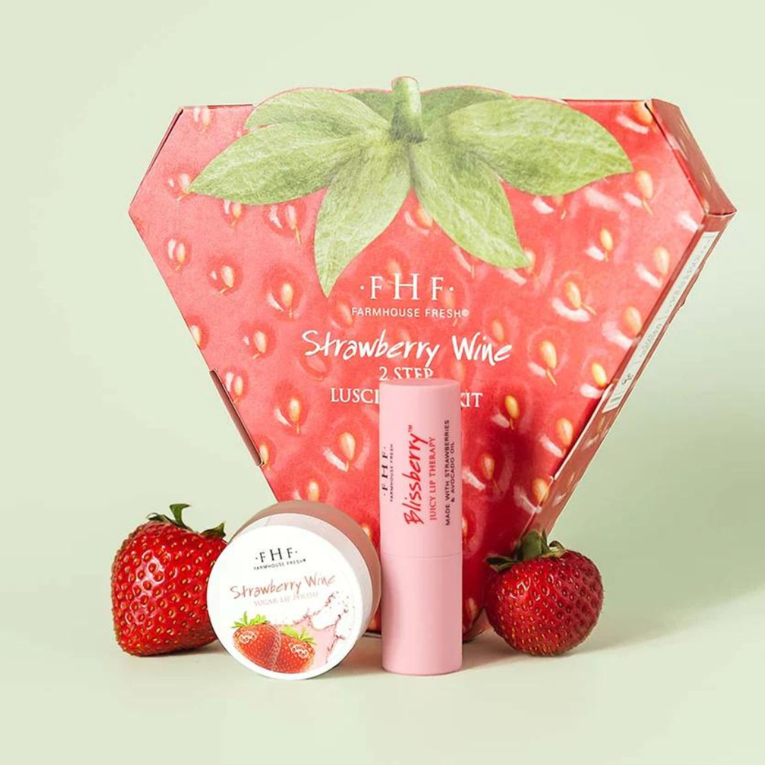 Farmhouse Fresh Strawberry Wine Luscious Lip Kit