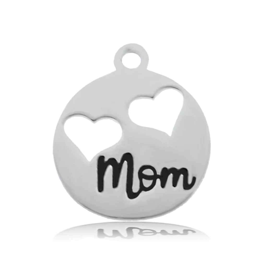T. Jazelle Mom Hearts Charm Bracelet - Australian Agate