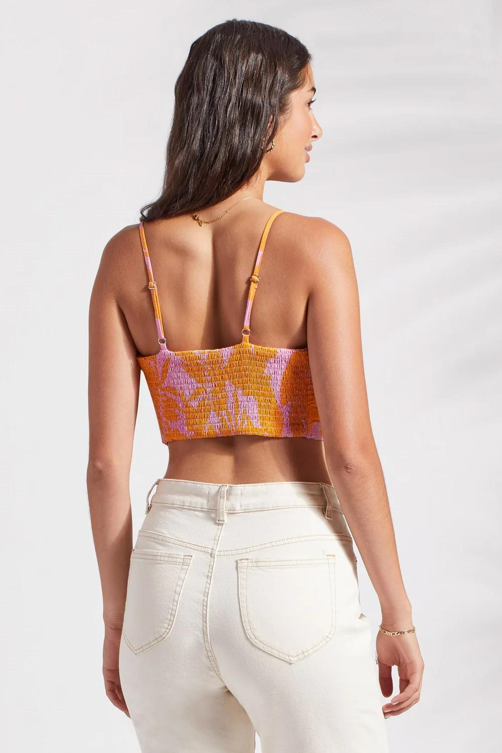 Tribal Reversible Tie Top - Canary