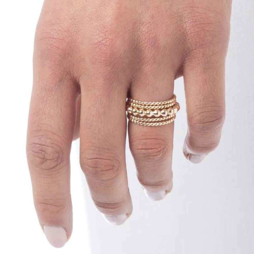 Enewton 3mm Gold Bead Ring
