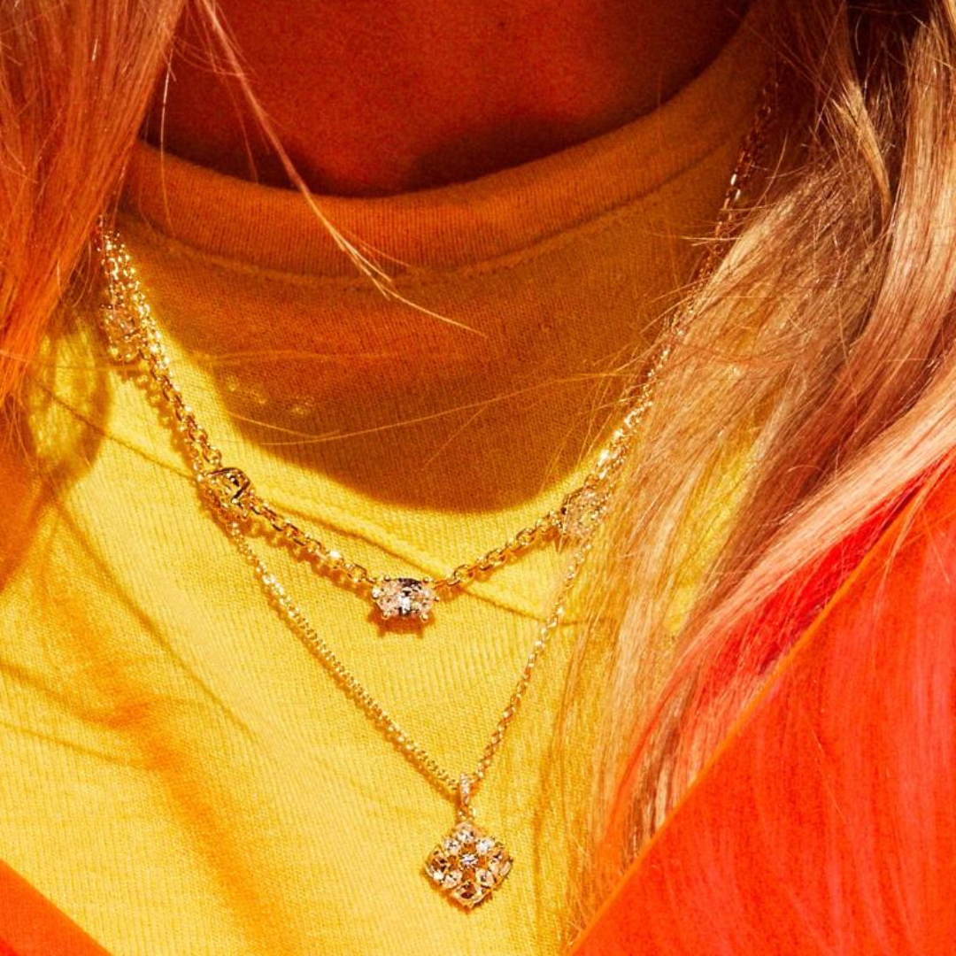 Kendra Scott Dira Crystal Necklace - Gold