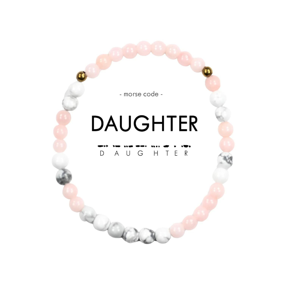 Ethic Goods Morse Code Bracelet Set - Mother & Mini Daughter