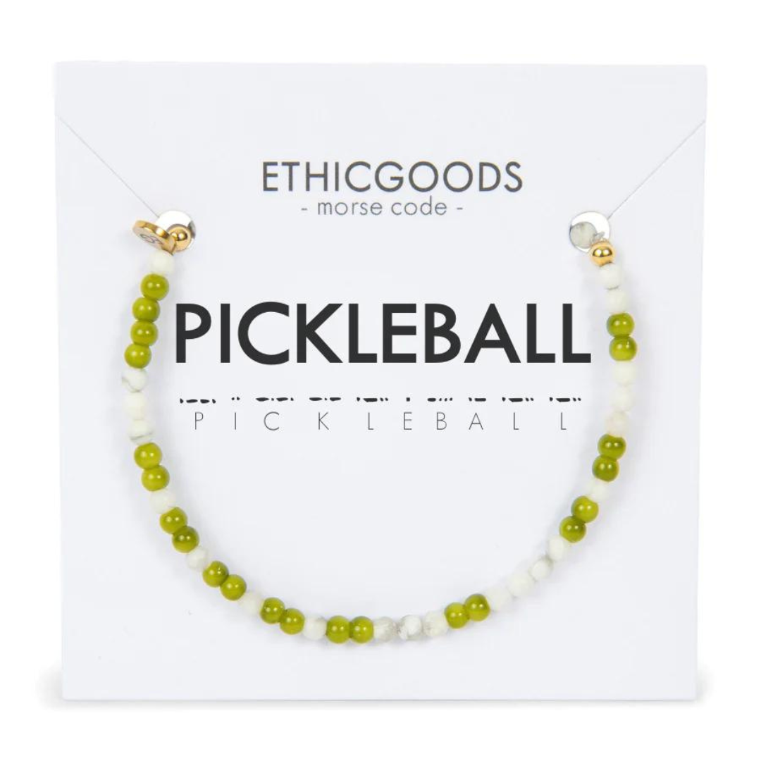 Ethic Goods Morse Code Bracelet - Pickleball