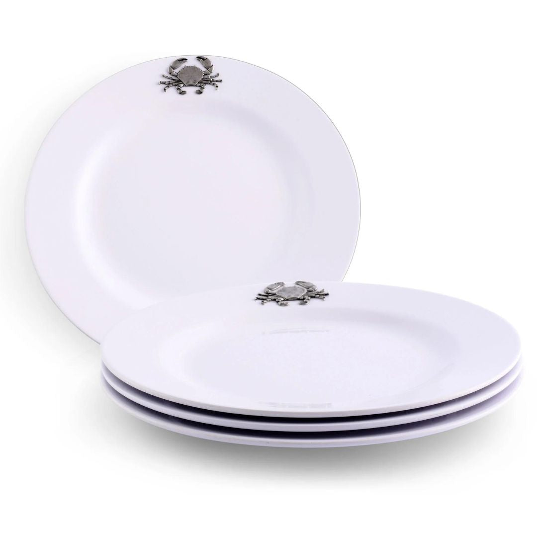 Vagabond House Crab Melamine Lunch Plates - Set of 4