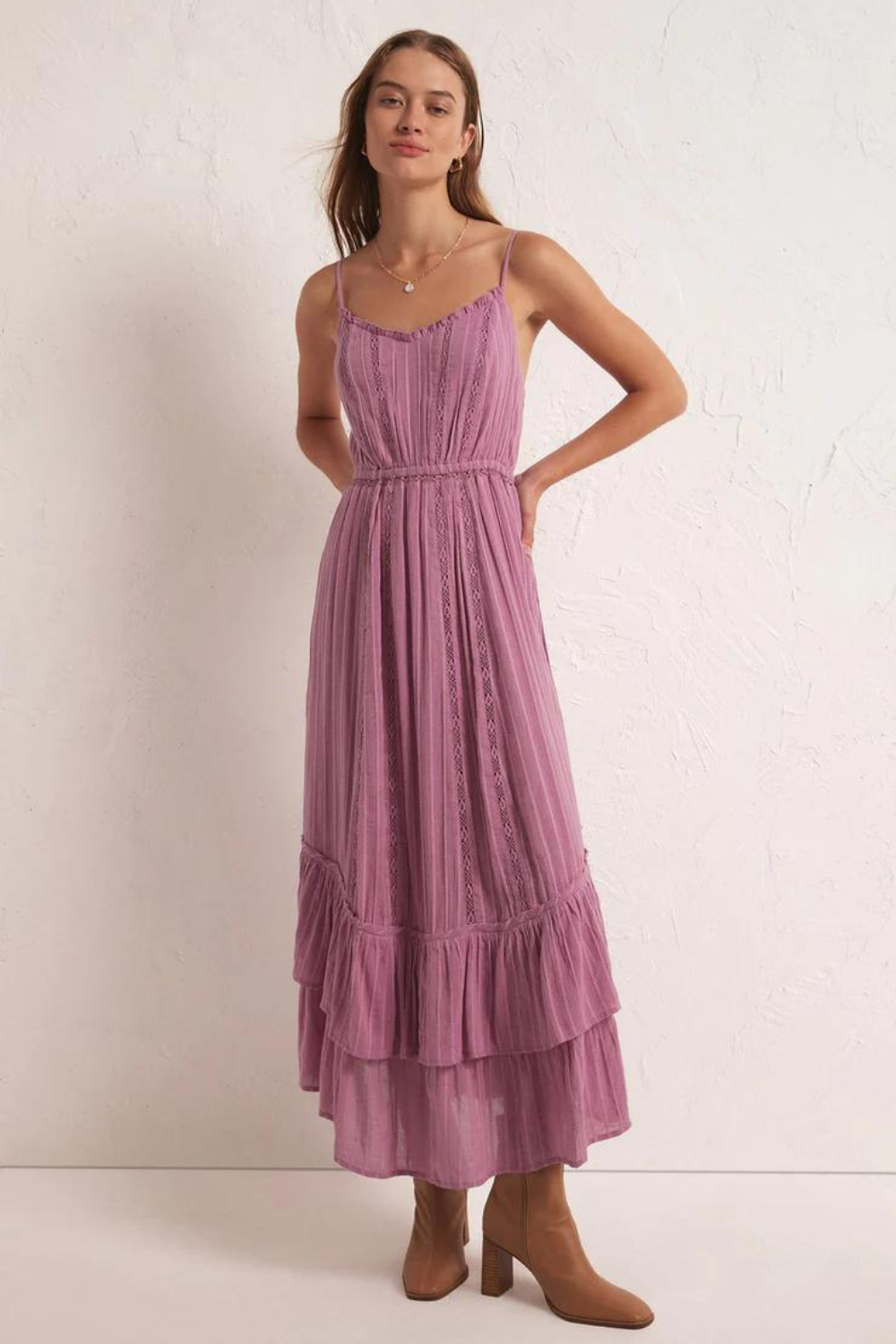 Z Supply Rose Maxi Dress - Dusty Orchid