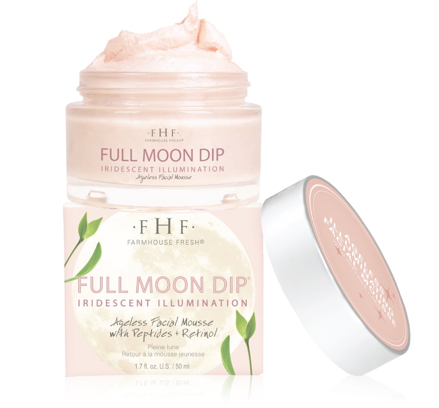 Farmhouse Fresh Full Moon Dip Iridescent Facial Mousse Peptides + Retinol