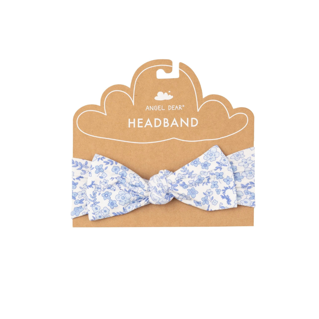 Angel Dear Headband - Blue Calico Floral