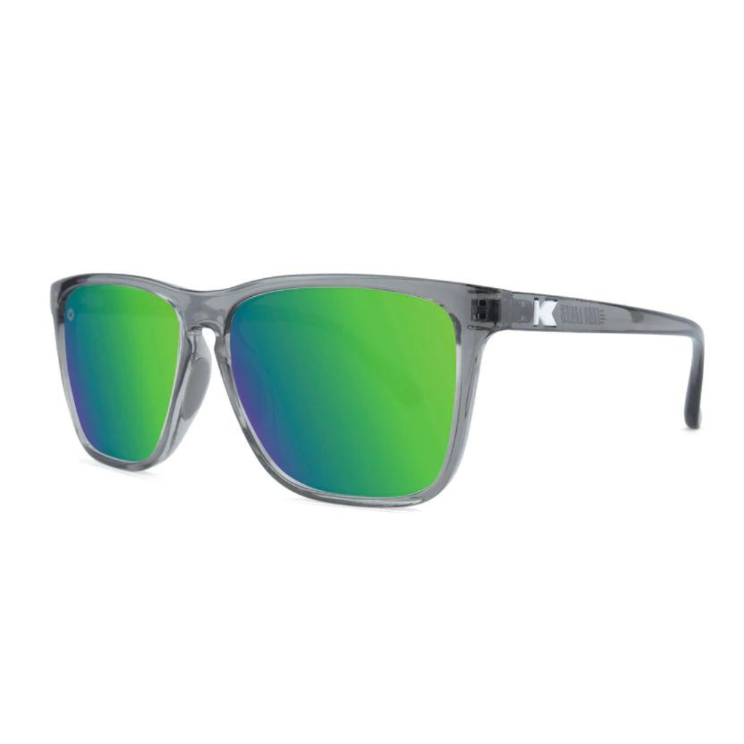 Knockaround Fast Lanes Sport Sunglasses - Clear Grey/Green Moonshine