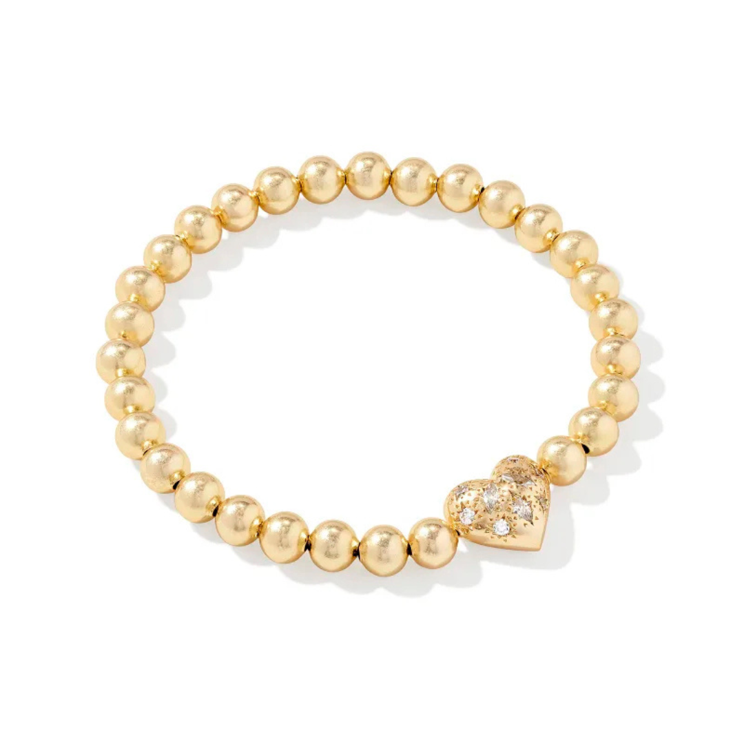 Kendra Scott Holland Heart Stretch Bracelet - Gold