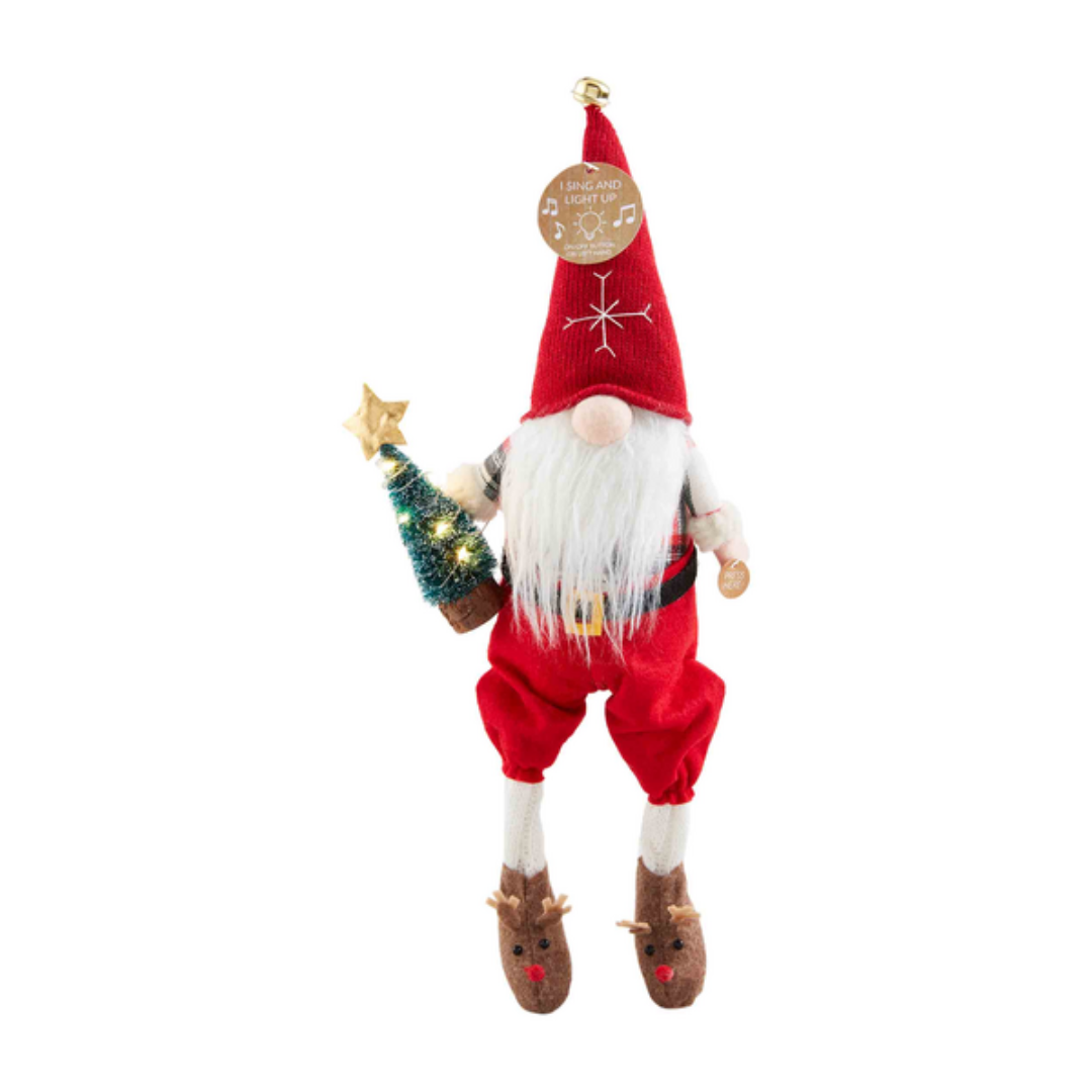 Mud Pie Singing Christmas Gnome