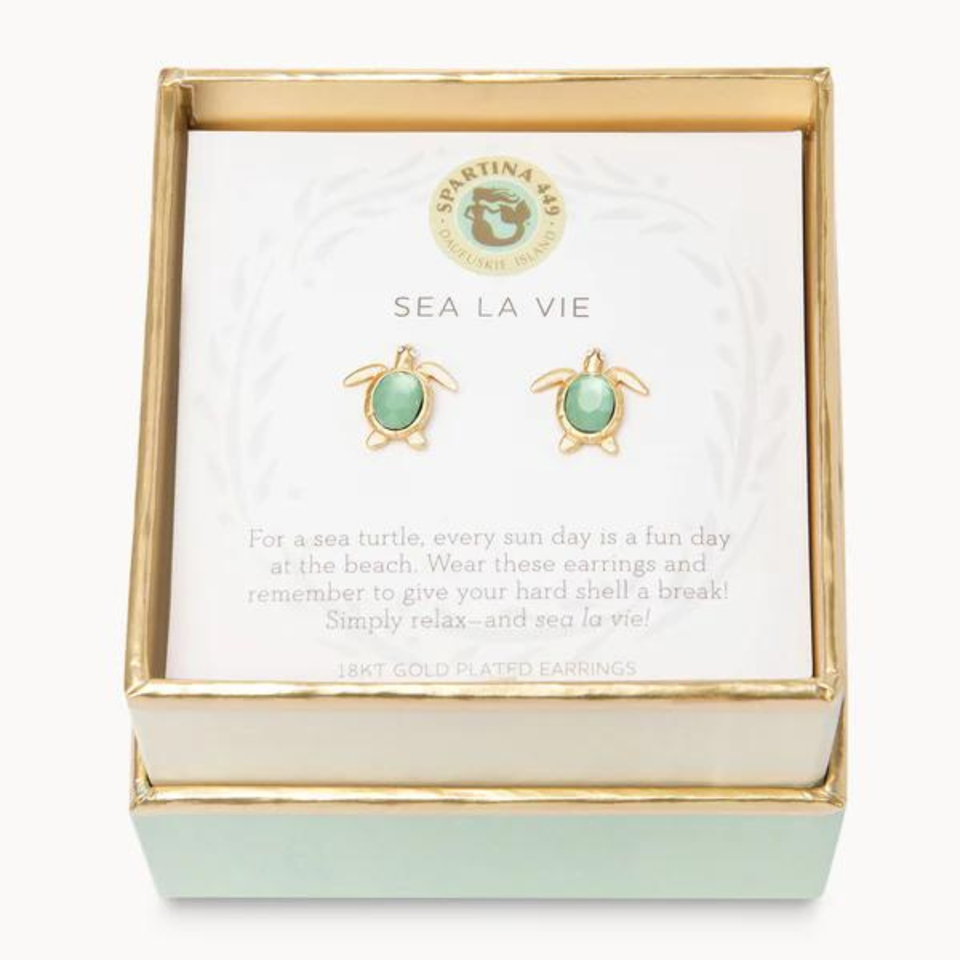 Spartina Sea La Vie Sea Turtle Earrings