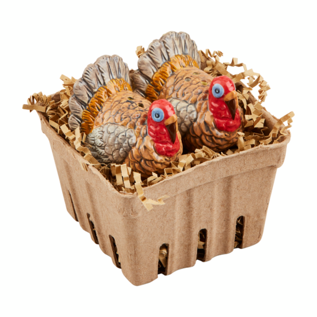 Mud Pie Turkey Salt & Pepper Set