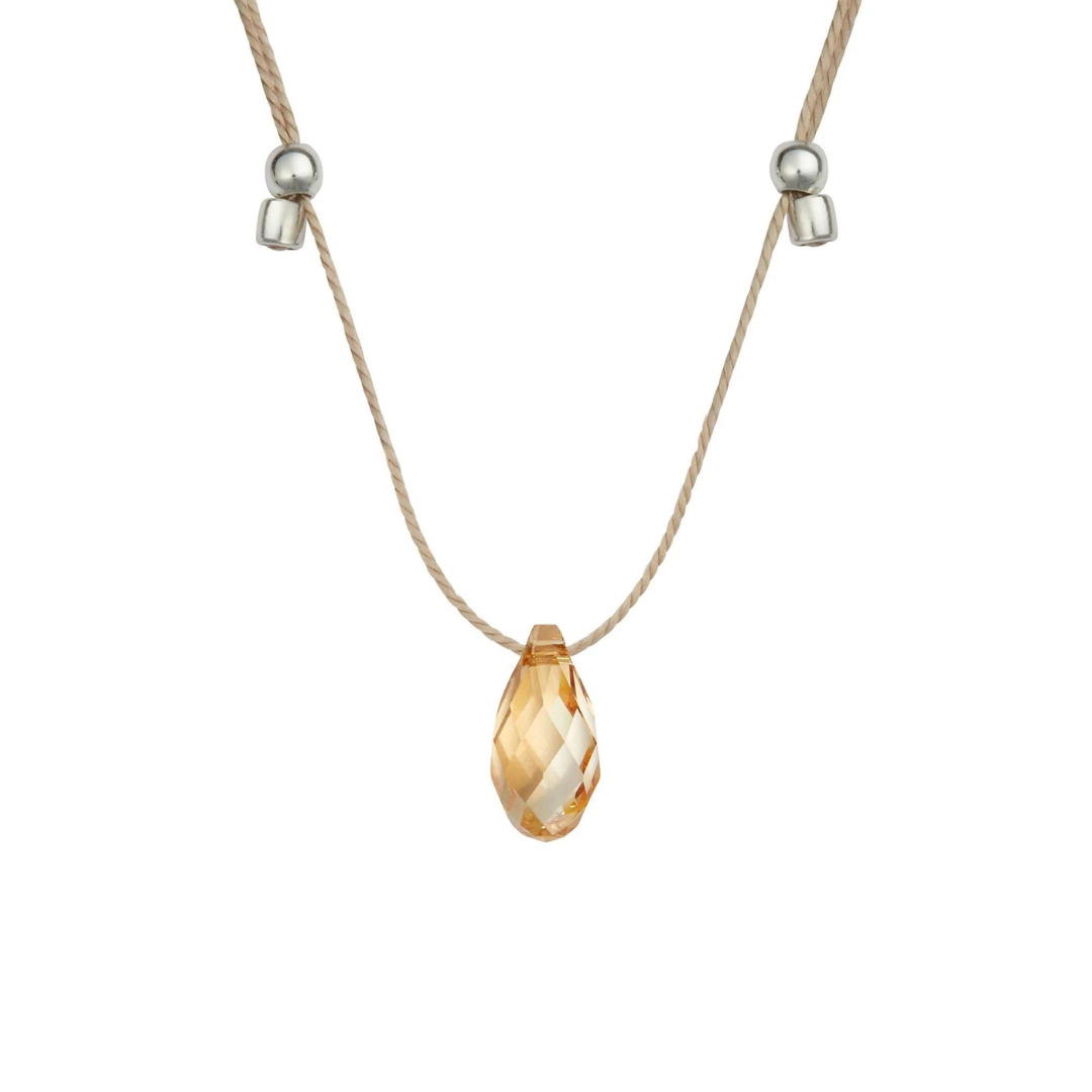 &Livy Gold Shade Hyevibe Crystal Necklace