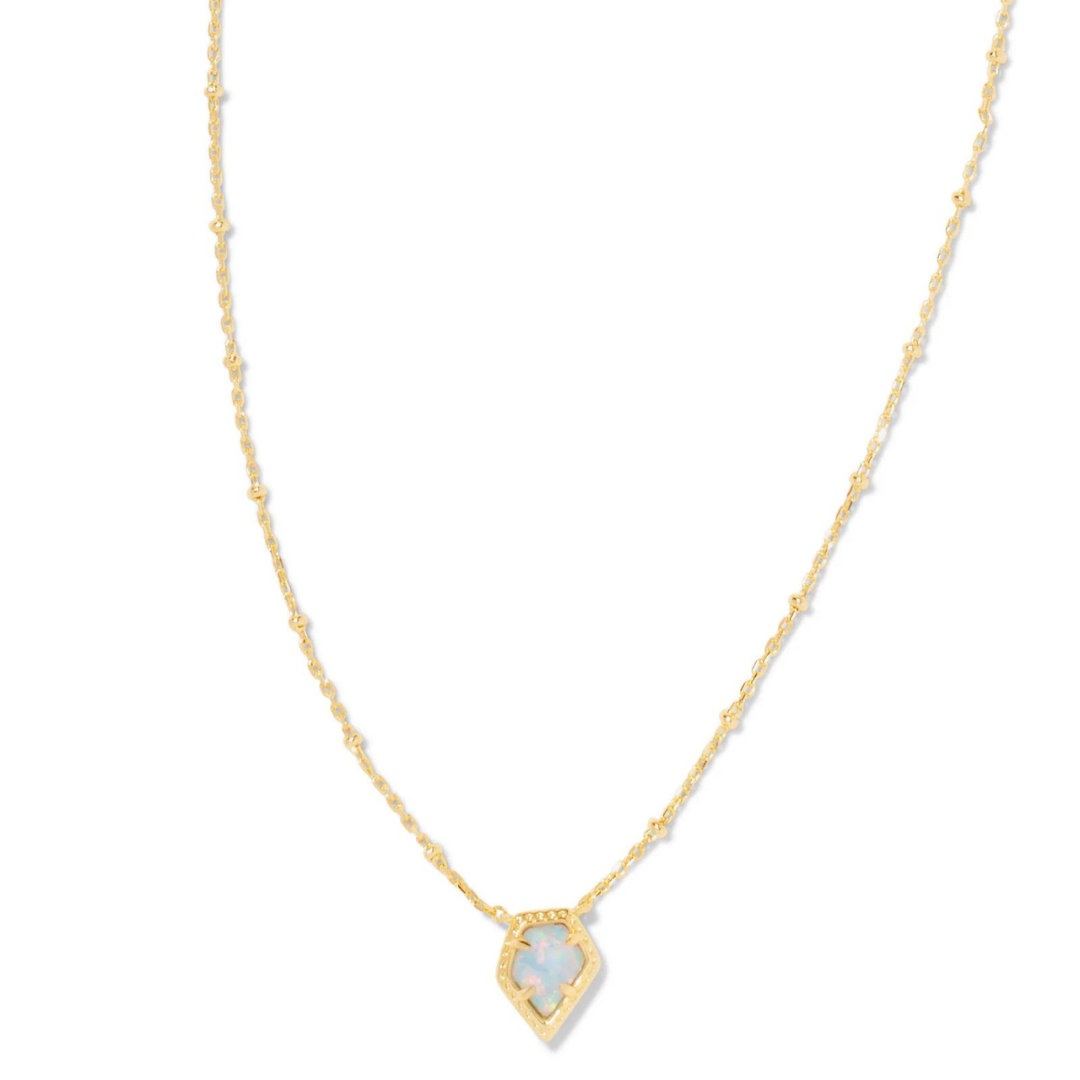 Kendra Scott Framed Tess Opal Necklace - Gold