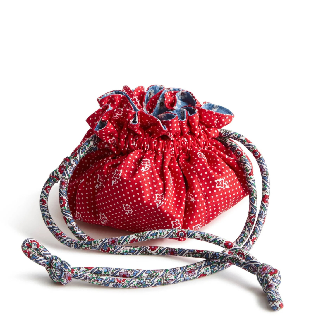 Vera Bradley Drawstring Jewelry Bag - Dotty Floral