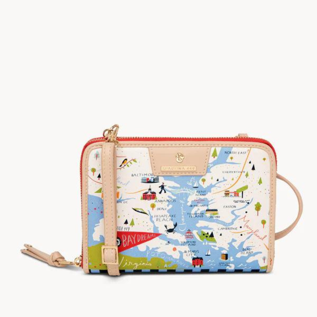 Spartina All In One Phone Crossbody - Bay Dreams