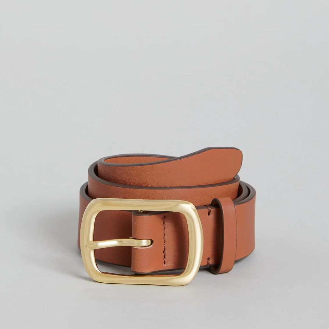 Spartina Leather Belt Saddle Brown- Small