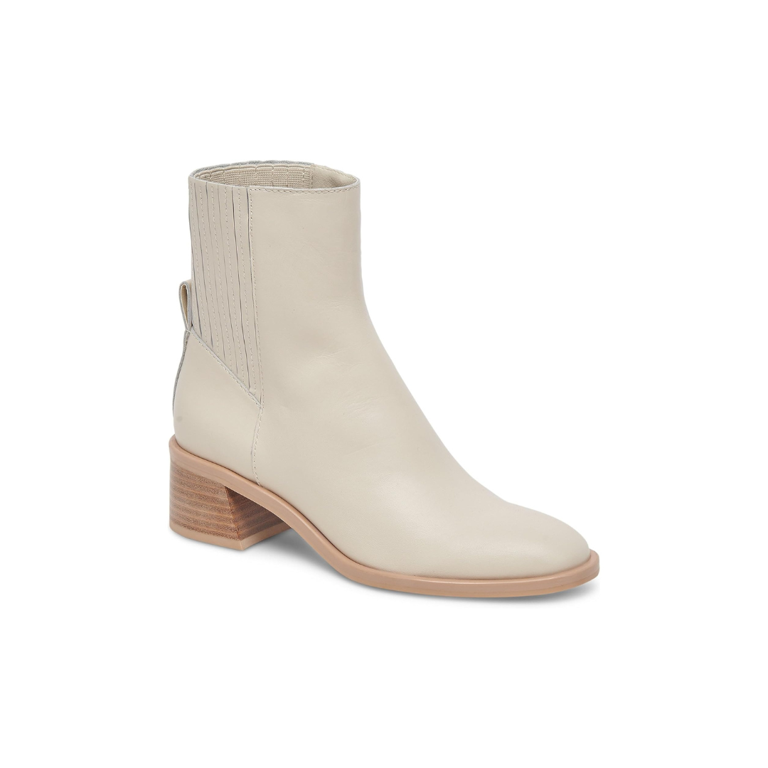 Dolce Vita Linny Leather Bootie - Ivory