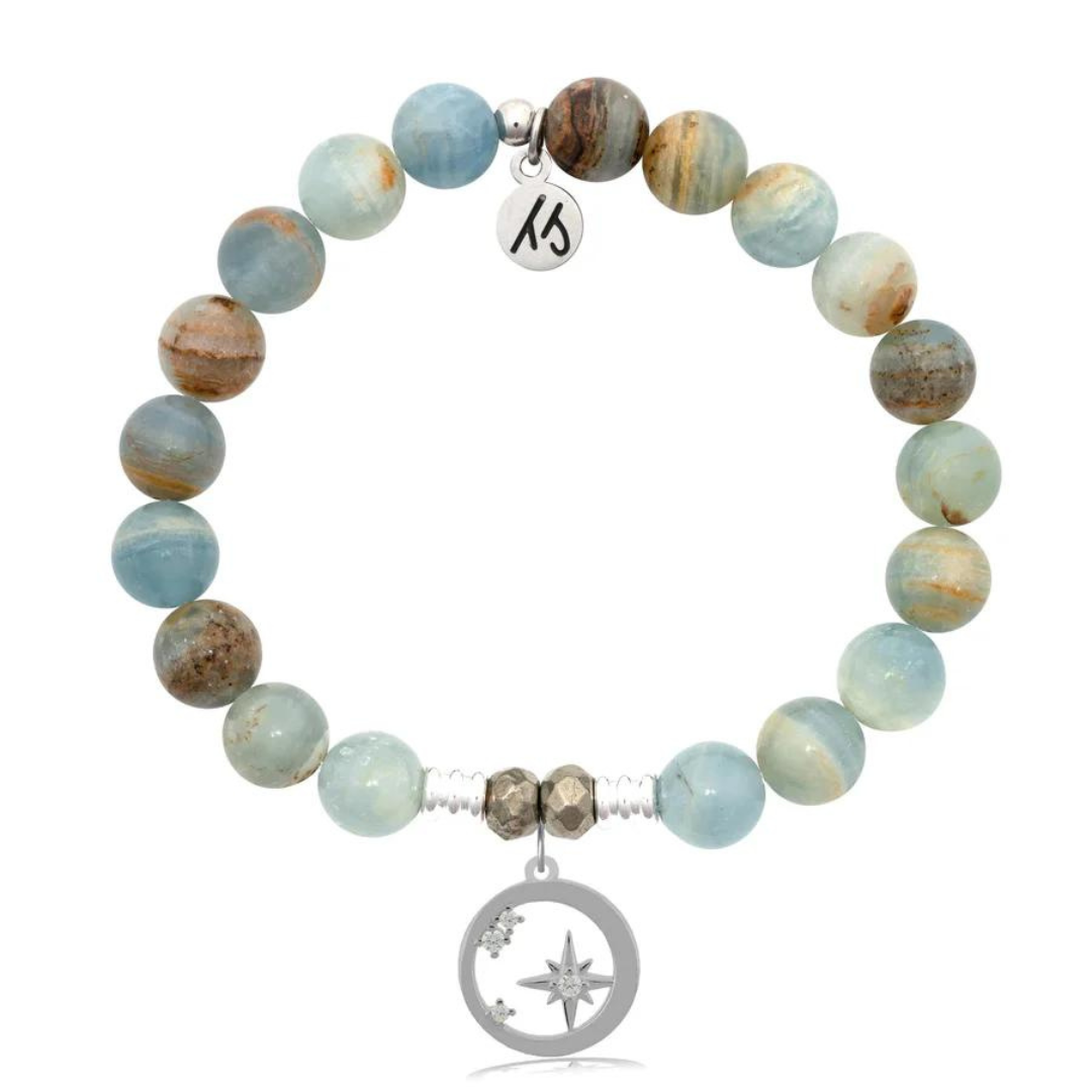 T. Jazelle What is Meant to be Charm Bracelet - Blue Calcite