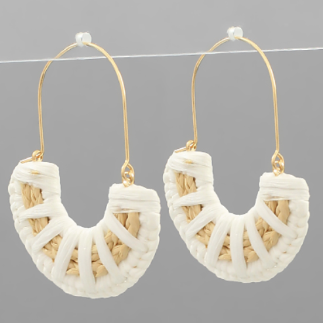 Raffia Dangle Earrings