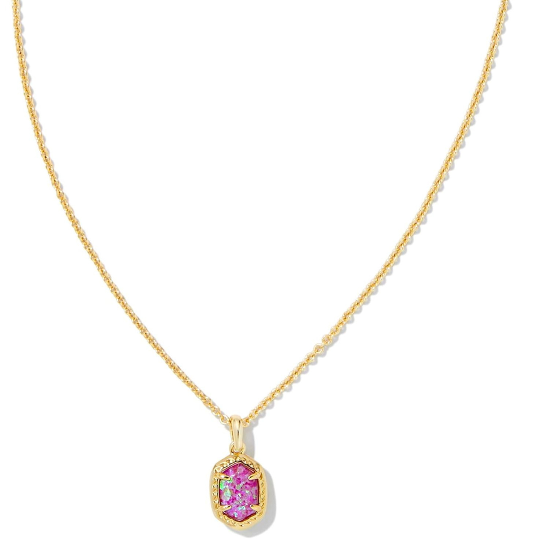 Kendra Scott Daphne Framed Pendant Necklace - Gold