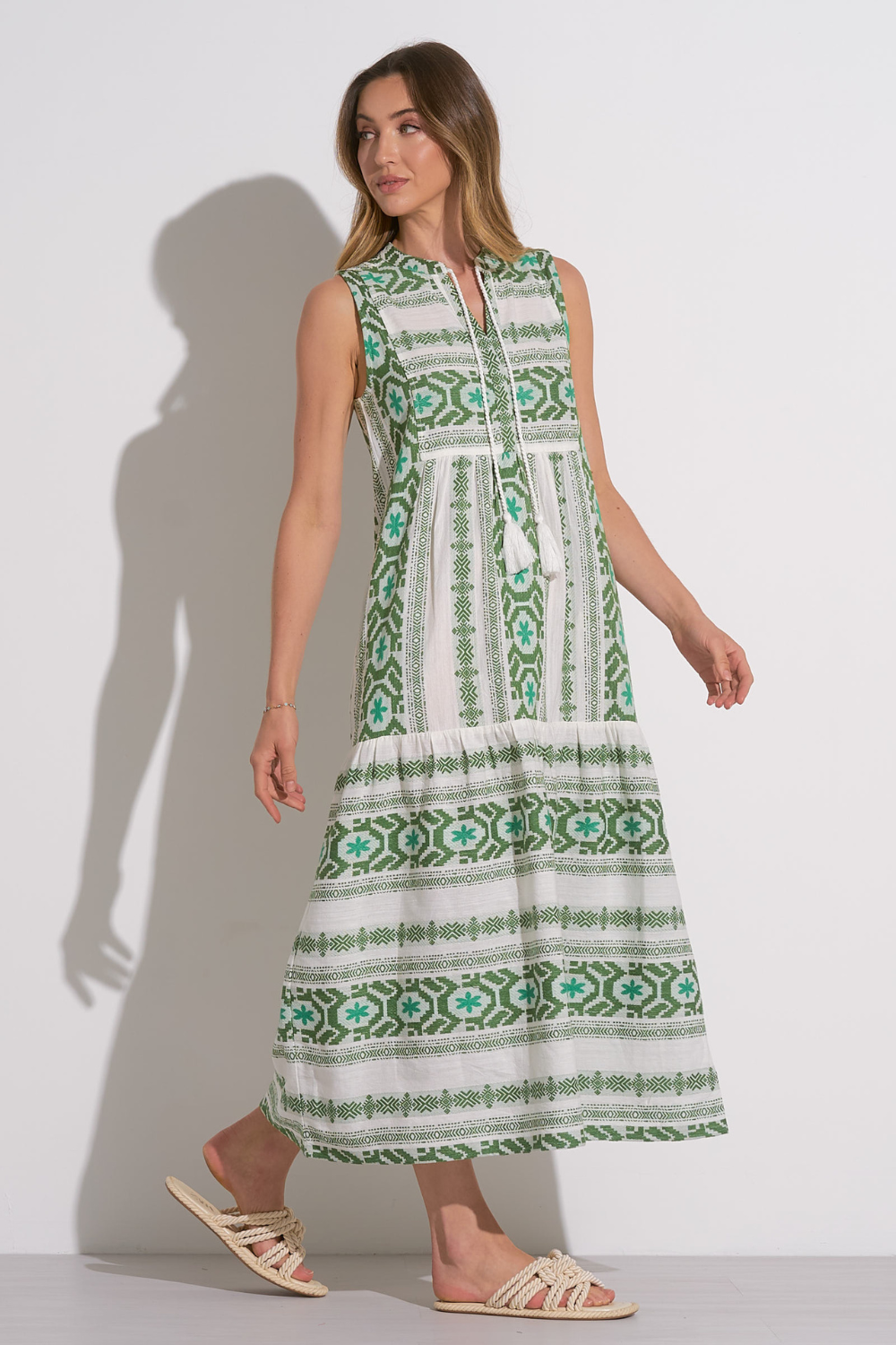 Elan Maxi Dress with Tassles