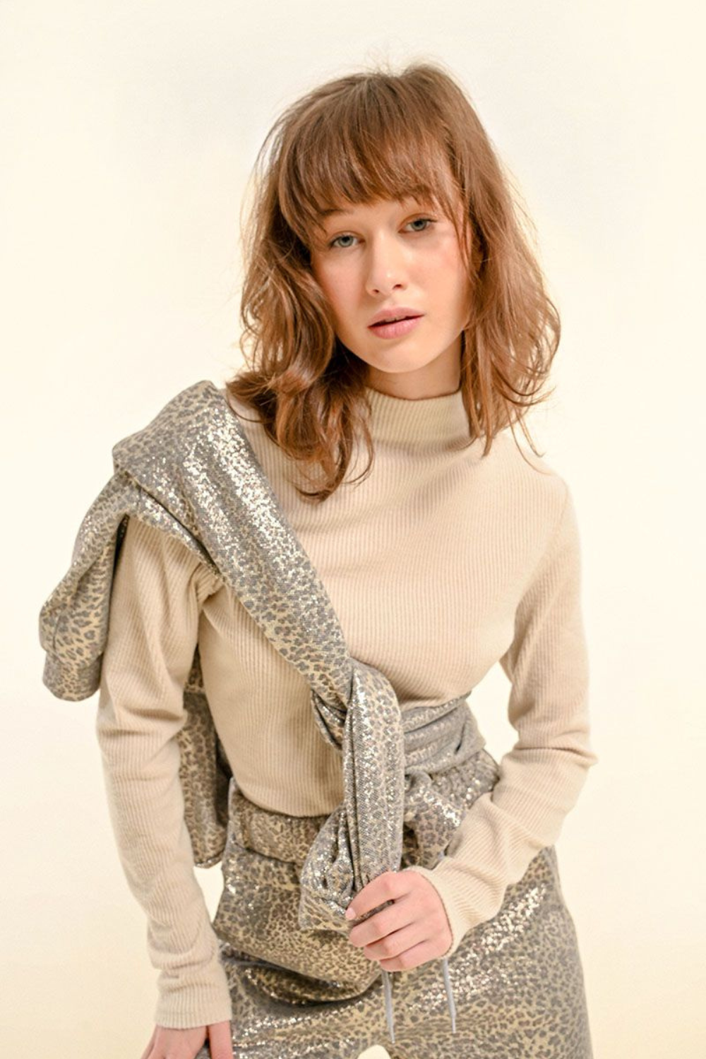 Molly Bracken Knitted Sweater - Beige