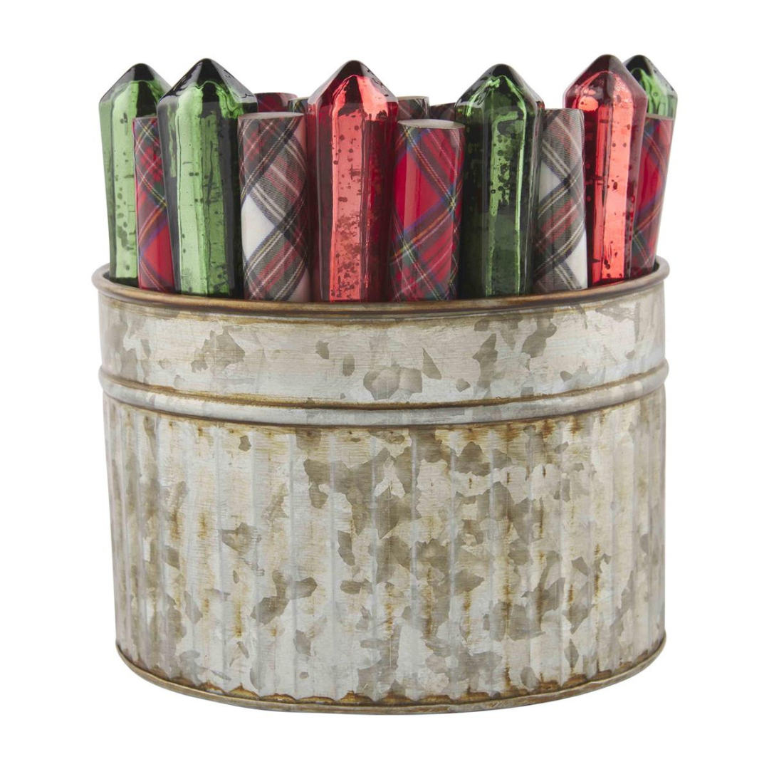 Mud Pie Christmas Tartan Spreader