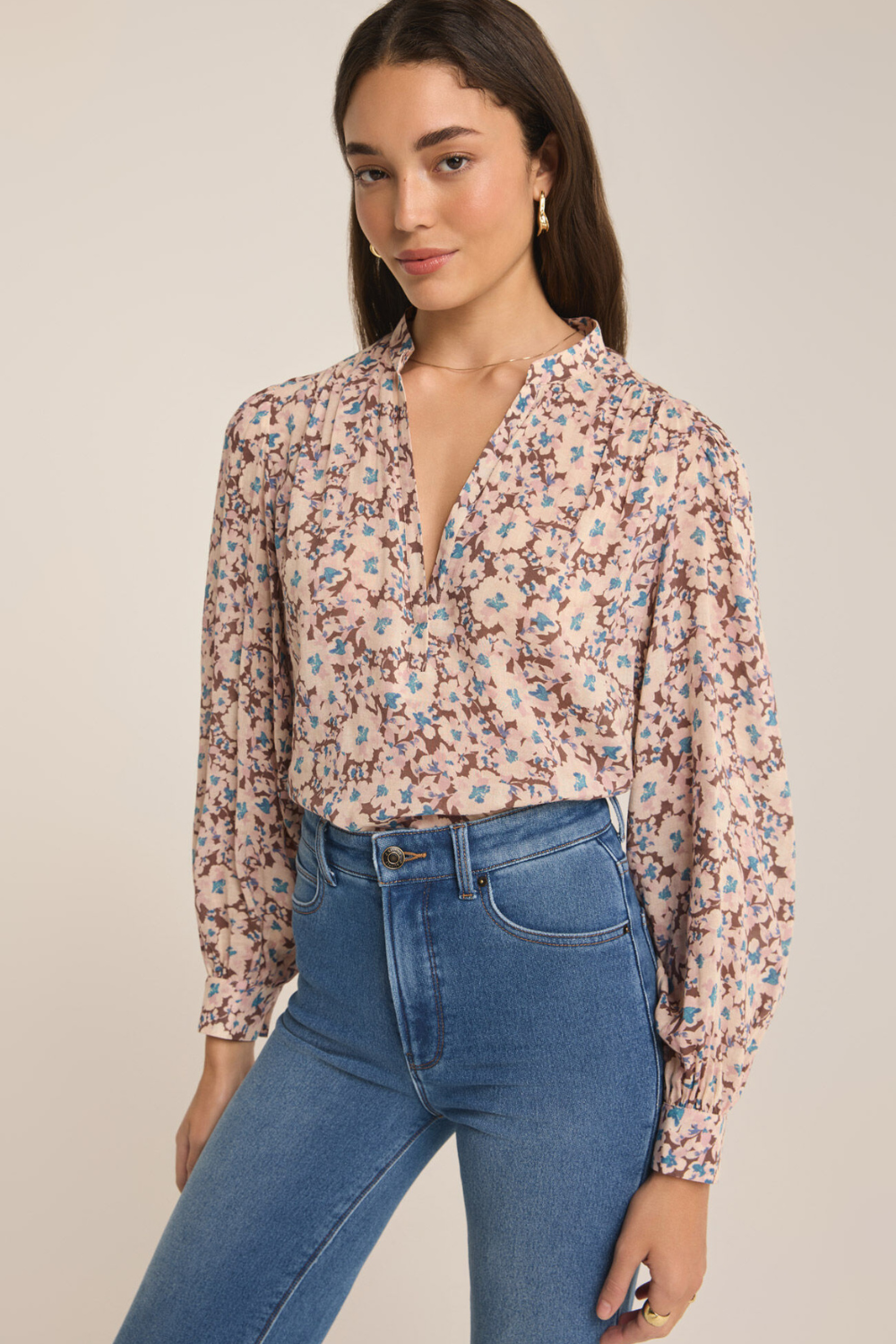 Z Supply Esme La Paz Floral Blouse