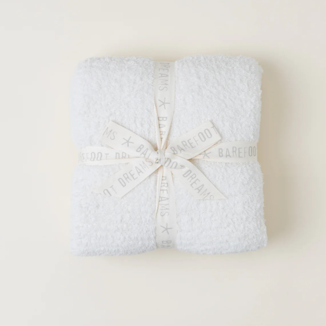 Barefoot Dreams CozyChic Waffle Throw - Cream