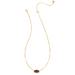 Kendra Scott Elisa Bamboo Frame Necklace - Gold - The Cottage