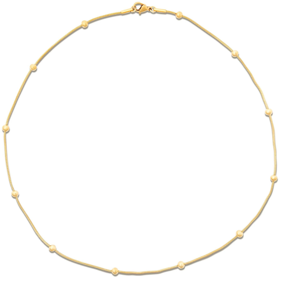 Ellie Vail Rozlyn Beaded Ball Chain Necklace