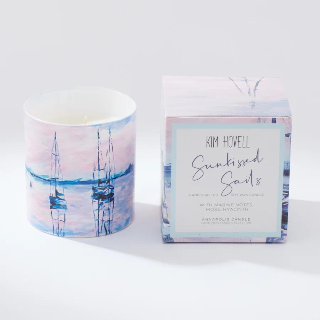 Kim Hovell Boxed Candle - Sun Kissed Sails