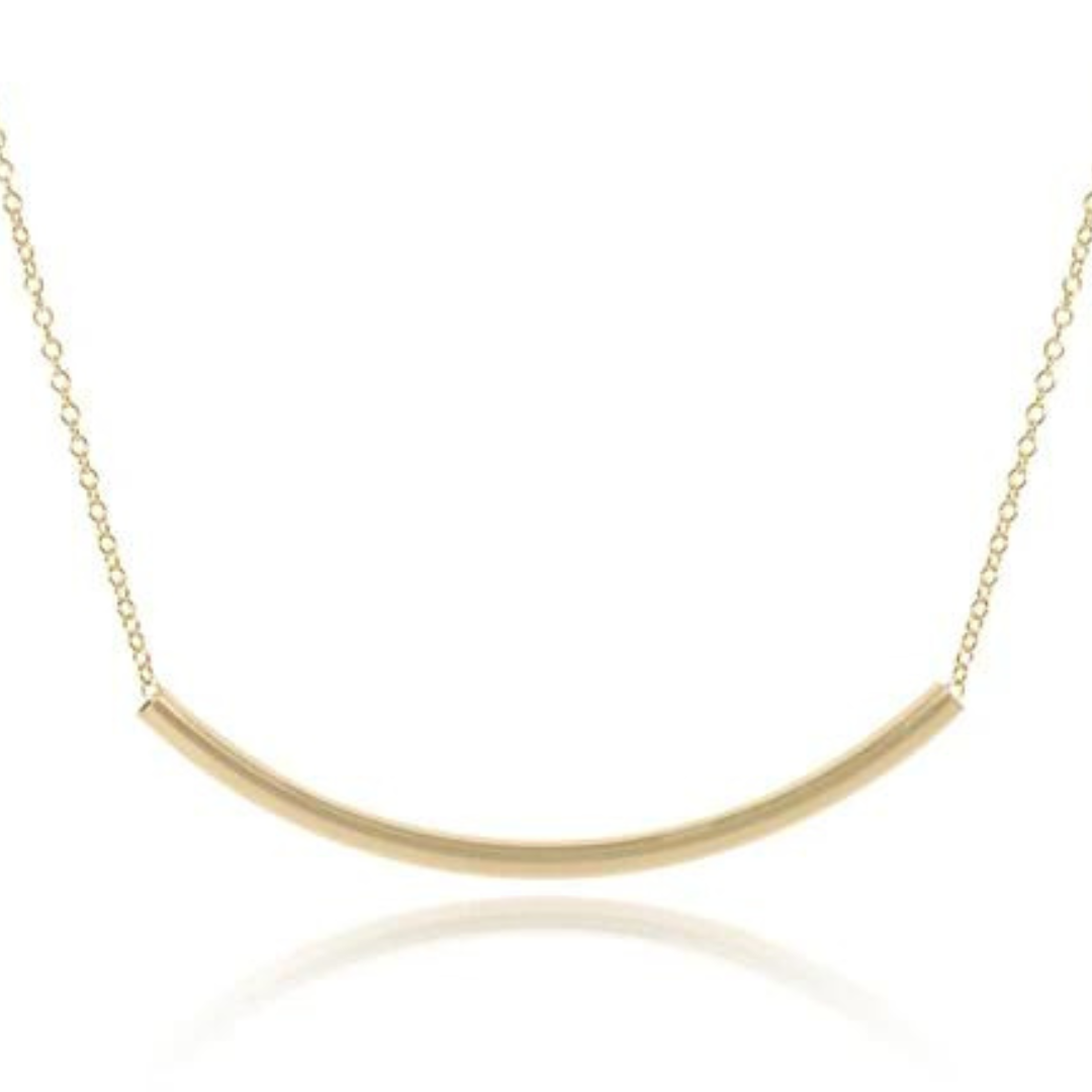 Enewton Classic Gold Small Bliss Bar Necklace