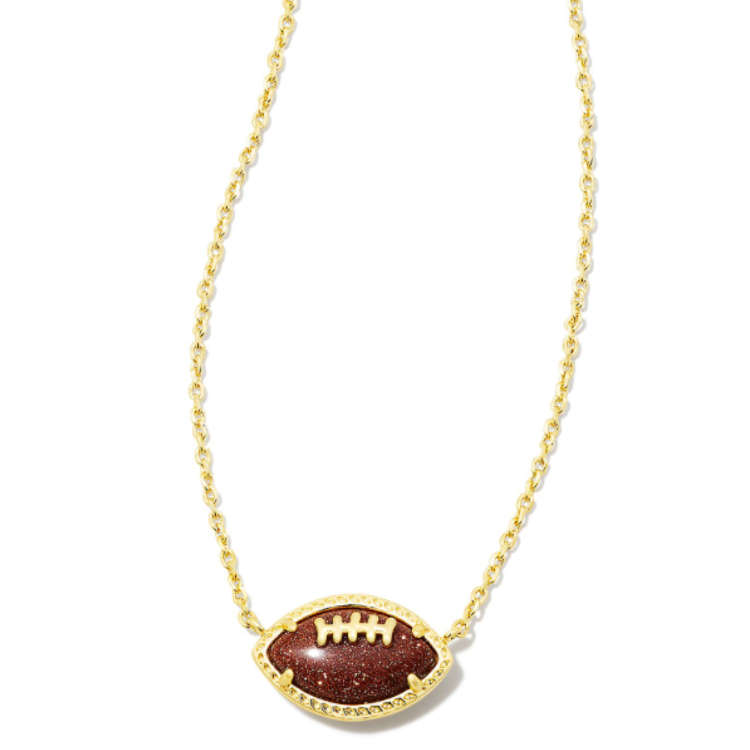 Kendra Scott Football Short Pendant Necklace - Gold