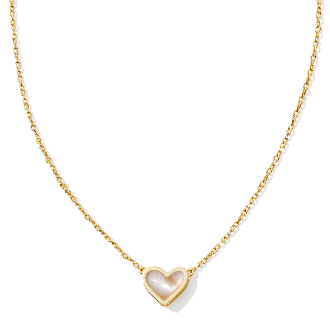 Kendra Scott Framed Ari Heart Necklace - Gold