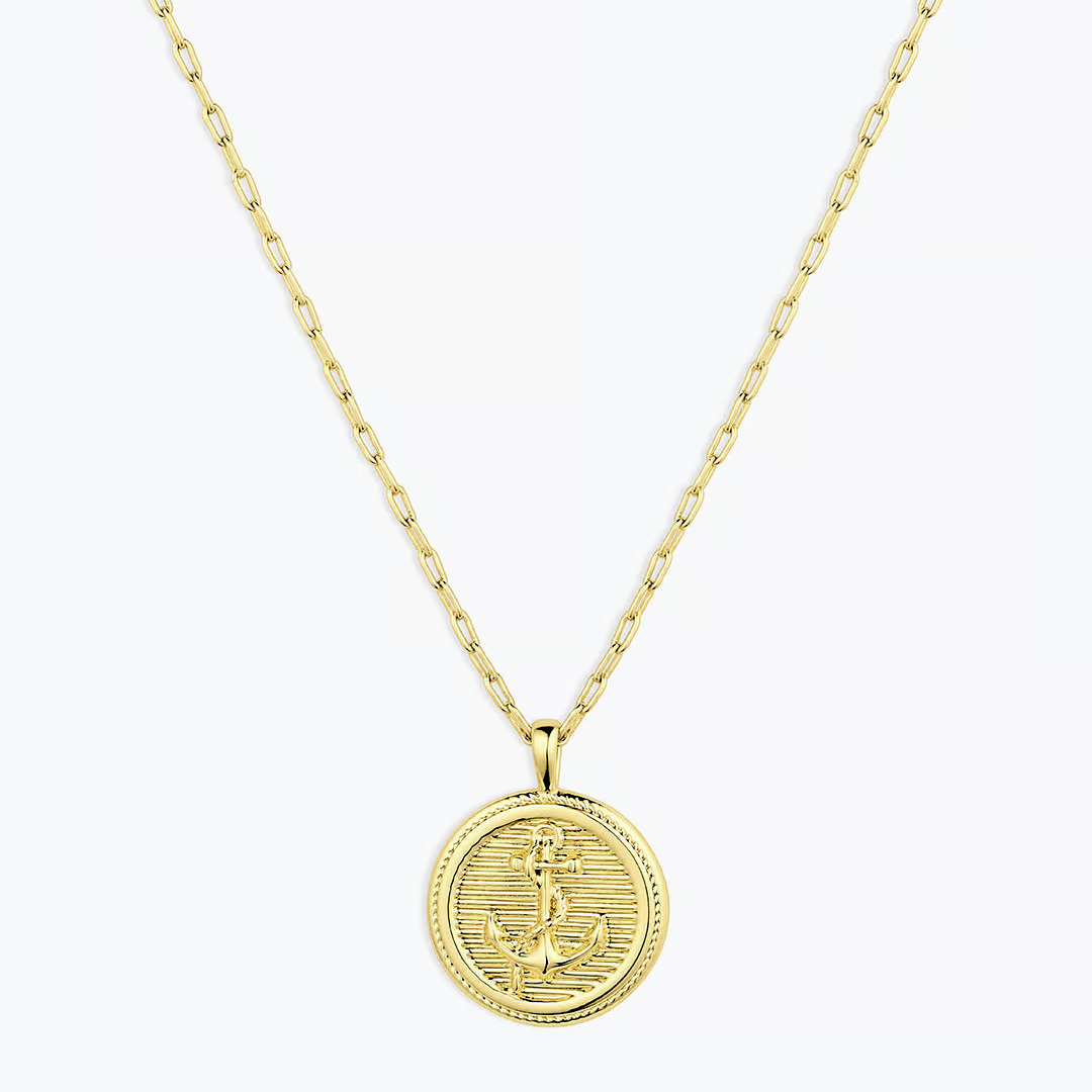 Gorjana Anchor Coin Necklace - Gold