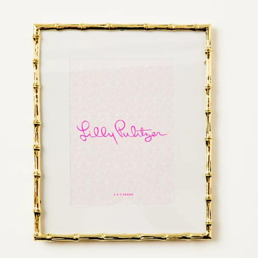 Lilly Pultizer Large Picture Frame - Bamboo